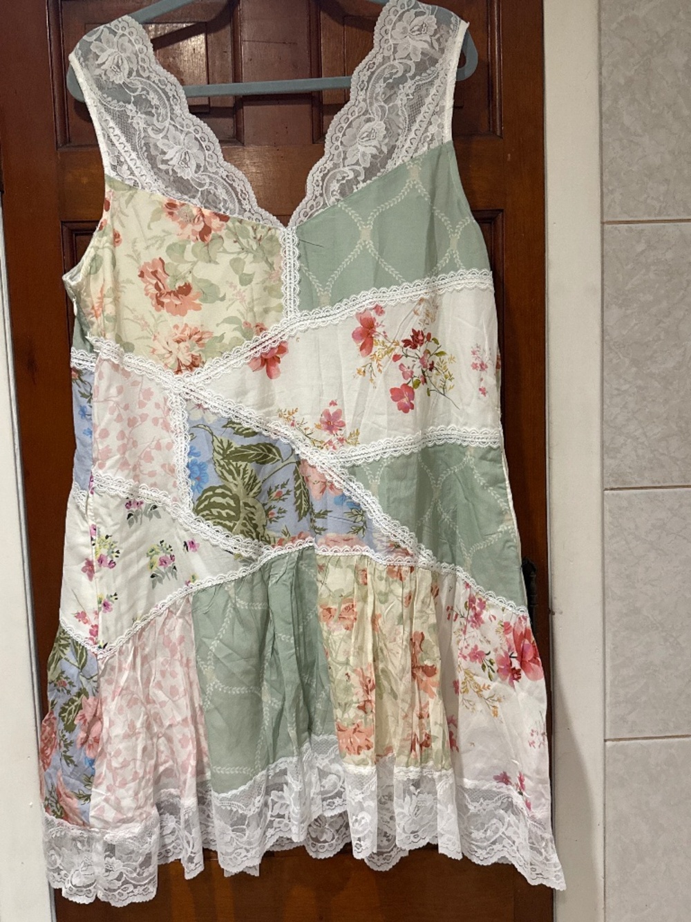 Maeve Drop-Waist Lace-Trim Mini Dress - Picture 6 of 6
